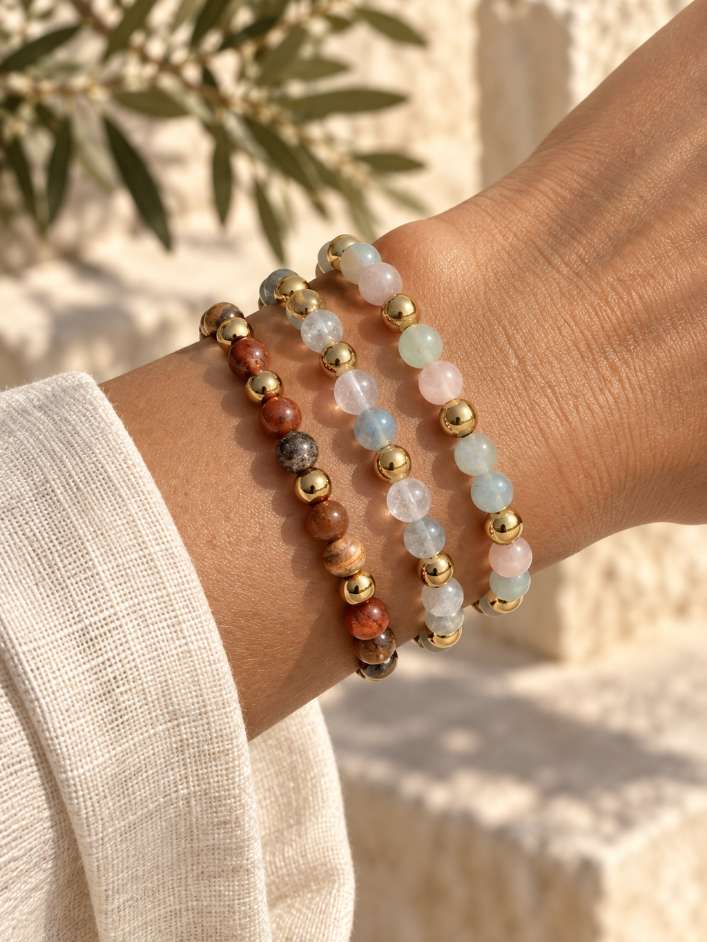 Beryl Gemstone Bracelet