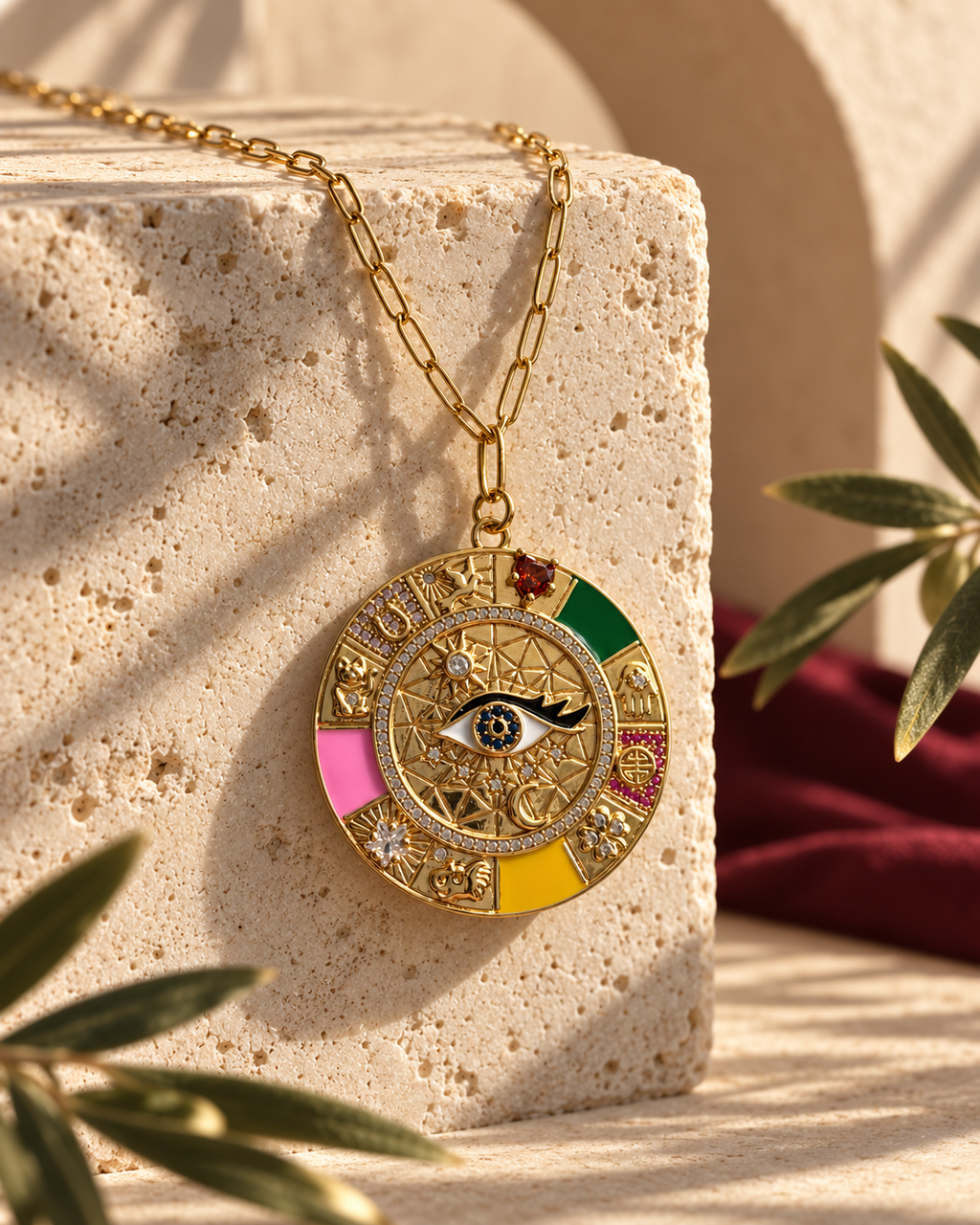 Sacred Symbols Talisman Necklace