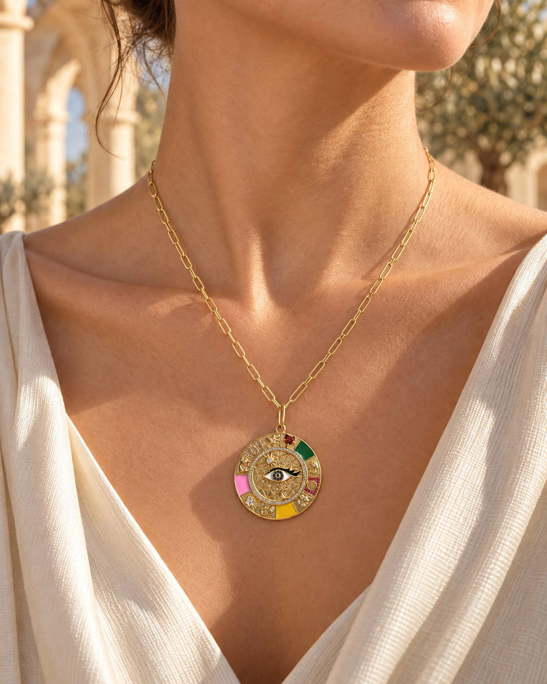 Sacred Symbols Talisman Necklace