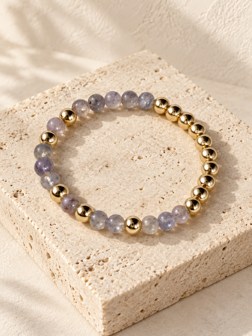 Iolite Gemstone Bracelet