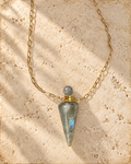Labradorite Vessel Necklace