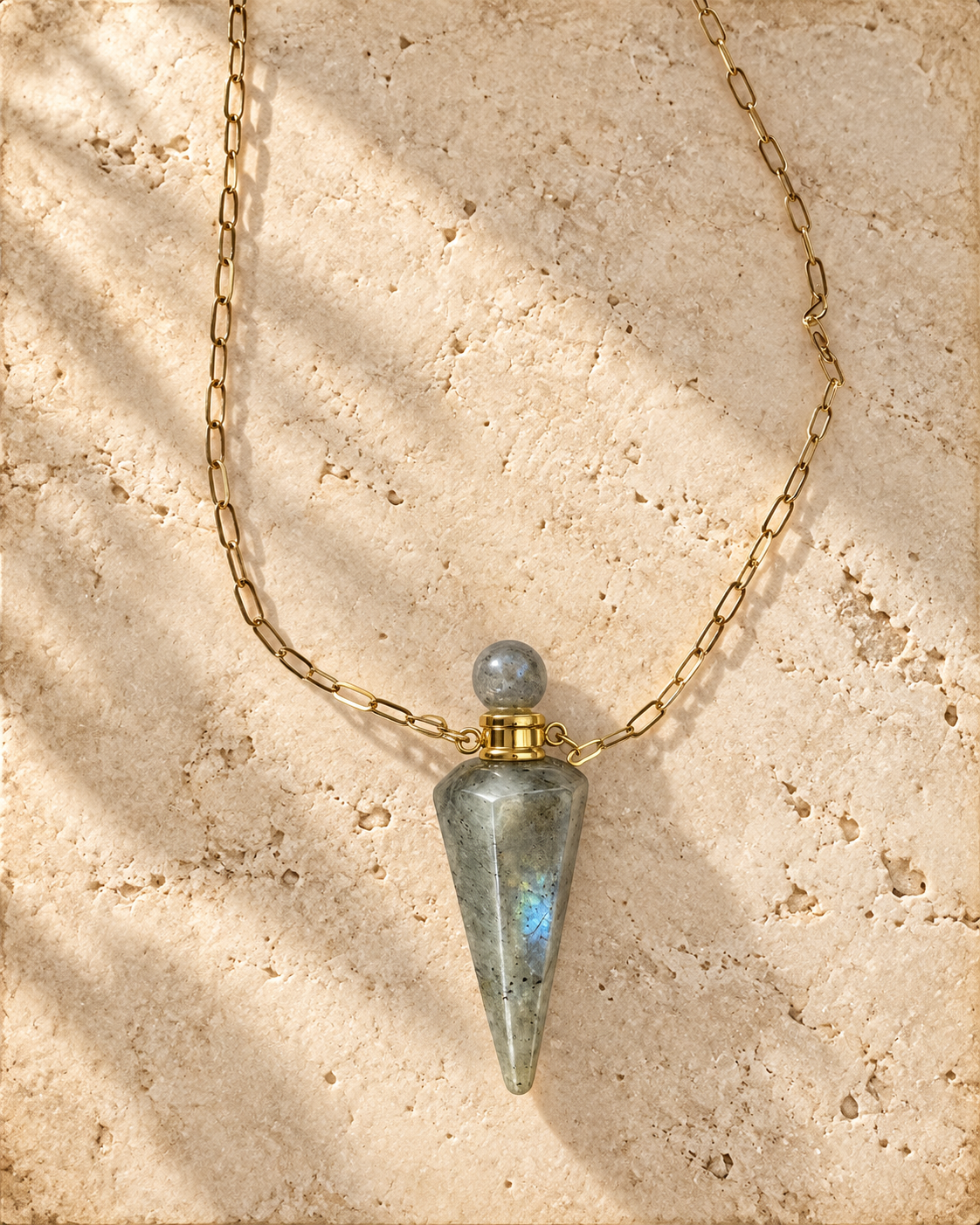Labradorite Vessel Necklace