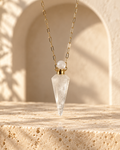 Clear Quartz Vessel Necklace