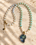 Amazonite Spiral  Necklace