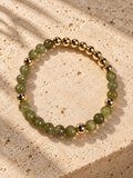 Green Apatite Gemstone Bracelet