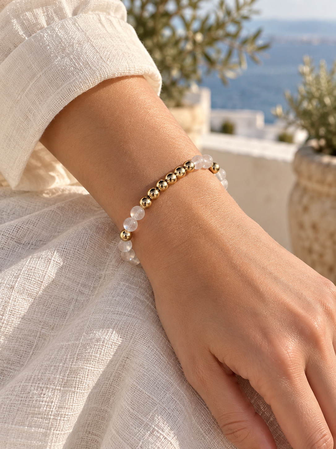 Selenite Gemstone Bracelet
