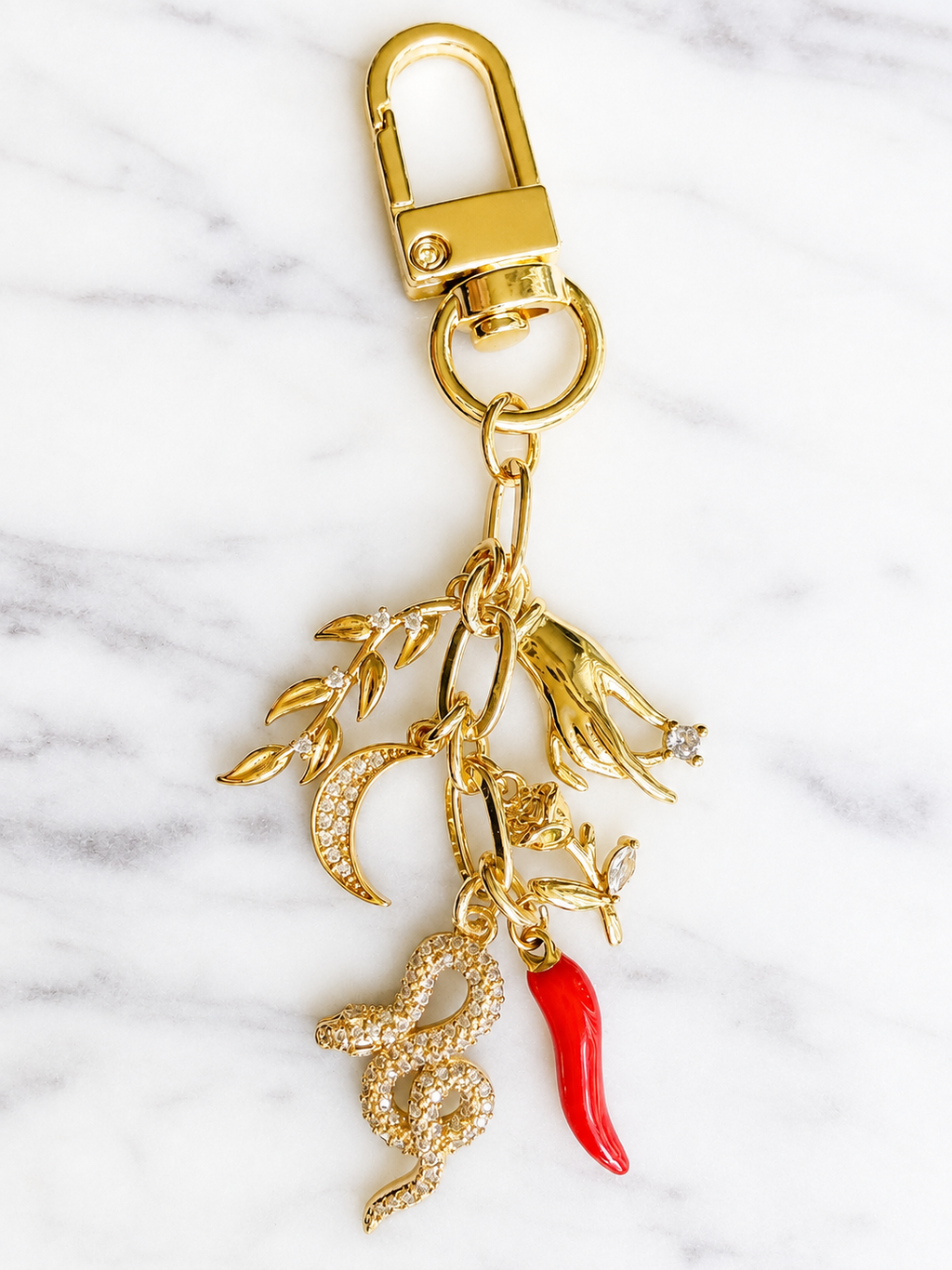 Modern Cimaruta Keychain