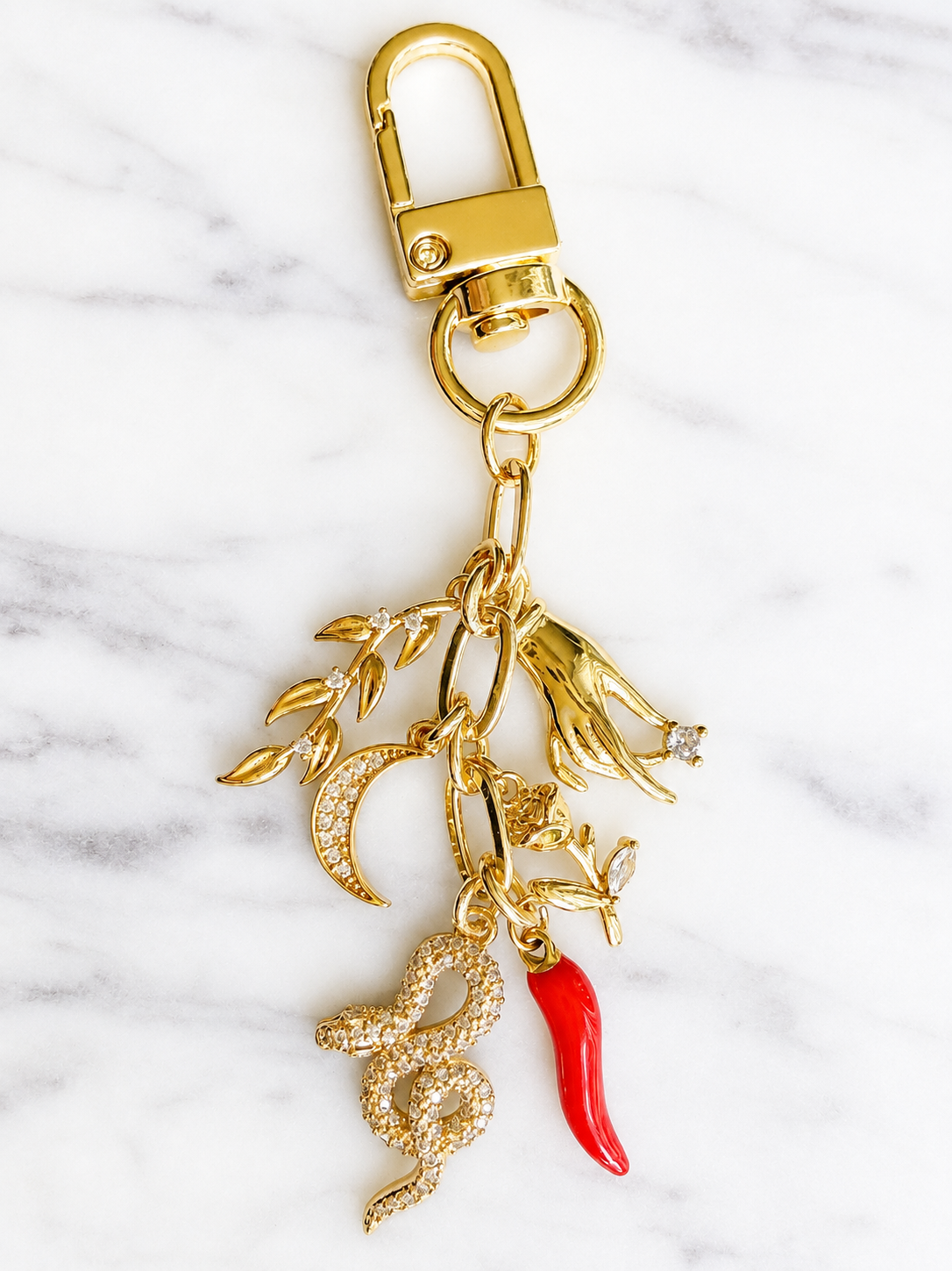 Modern Cimaruta Keychain