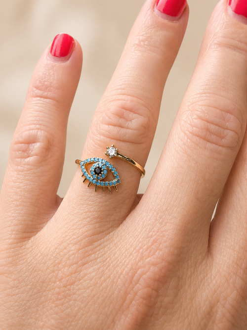 All Seeing Eye Adjustable Ring