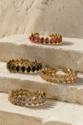 The Magenta Adjustable Eternity Ring