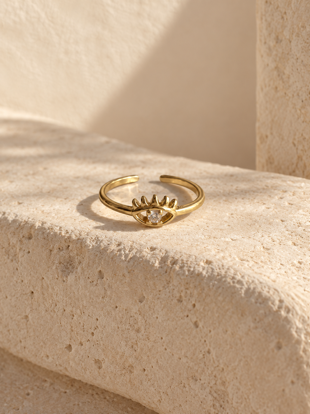 Minimalist Eye Adjustable Ring
