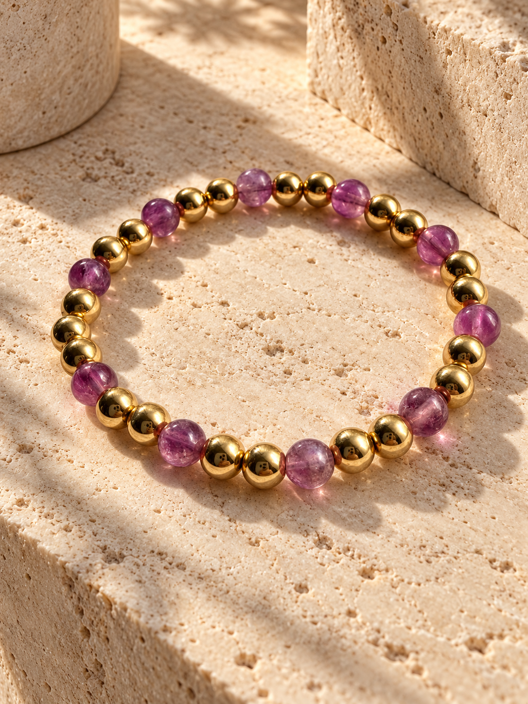 Purple Fluorite Bracelet