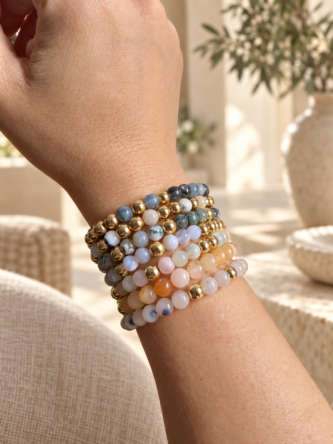 Blue Lace Agate Bracelet