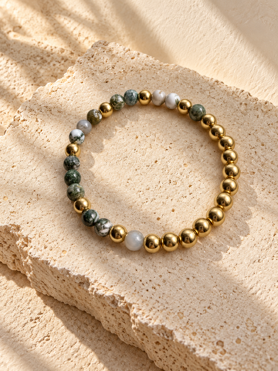 Green Moss Agate Bracelet