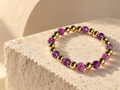 Purple Fluorite Bracelet