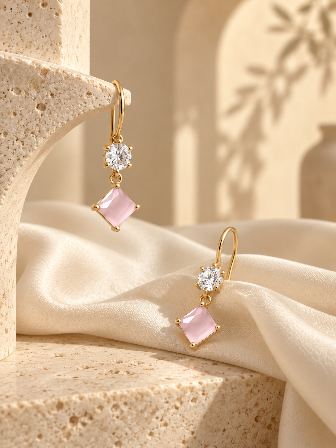 The Rosette Drop Earrings