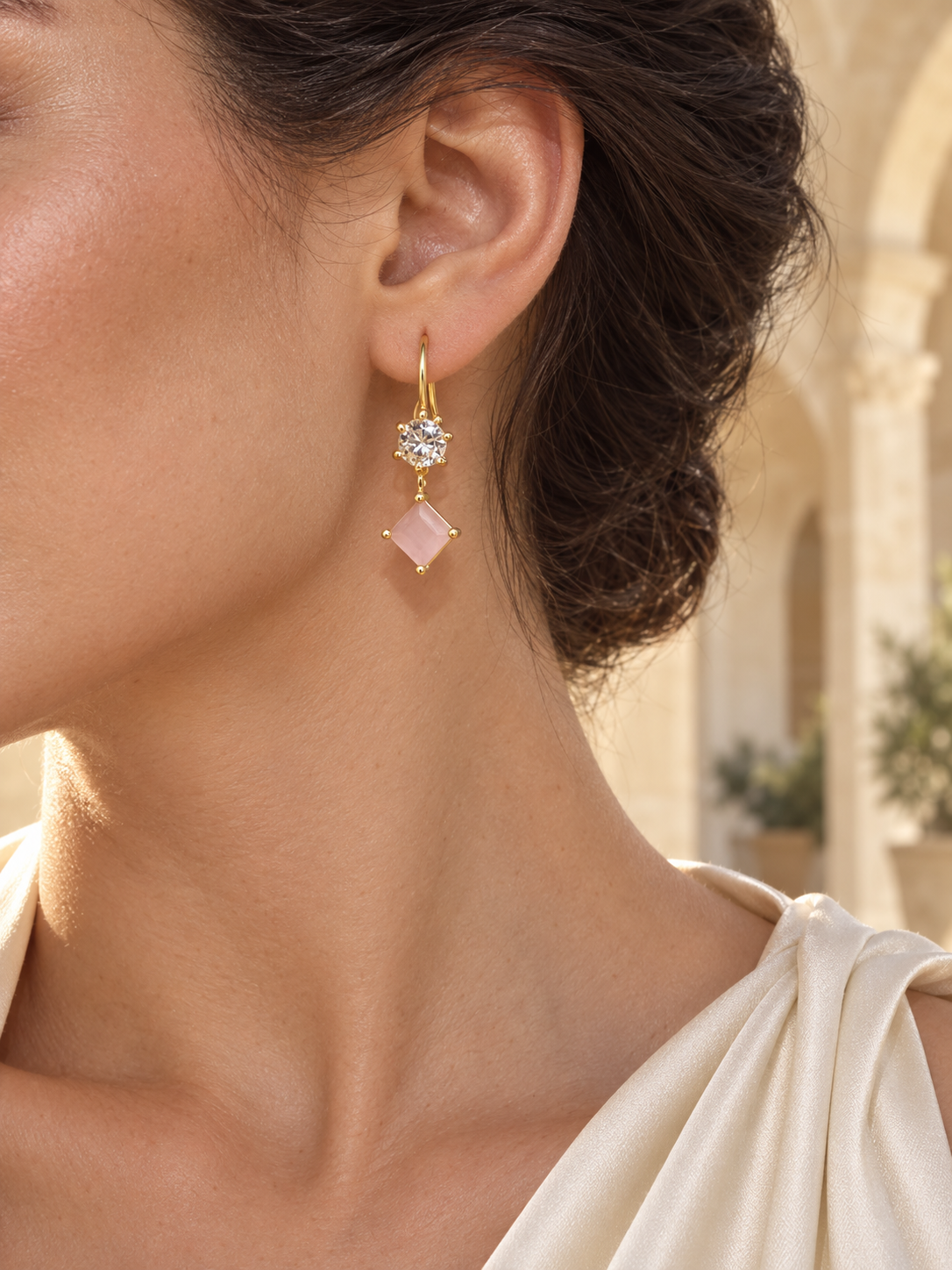 The Rosette Drop Earrings