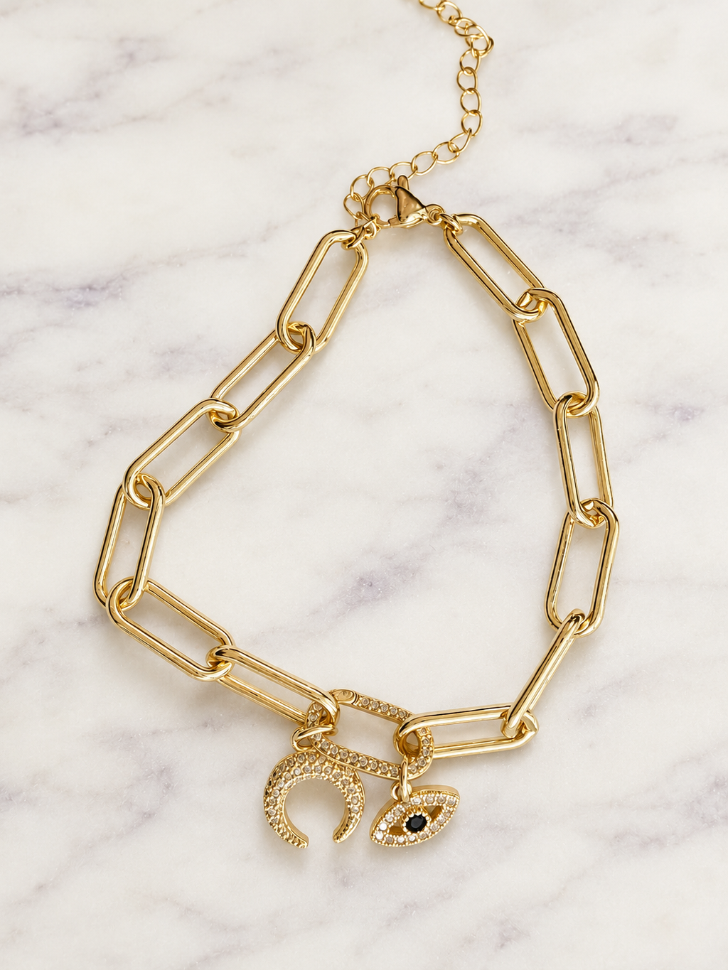 Lunara Chain Charm Bracelet