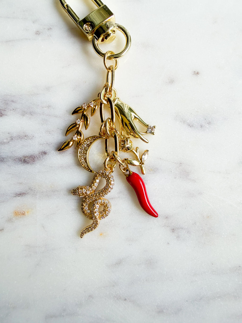 Modern Cimaruta Keychain