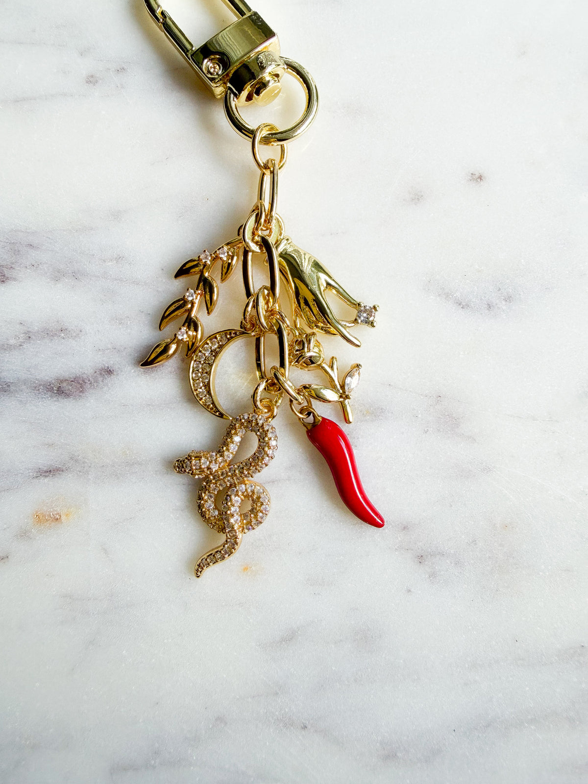 Modern Cimaruta Keychain