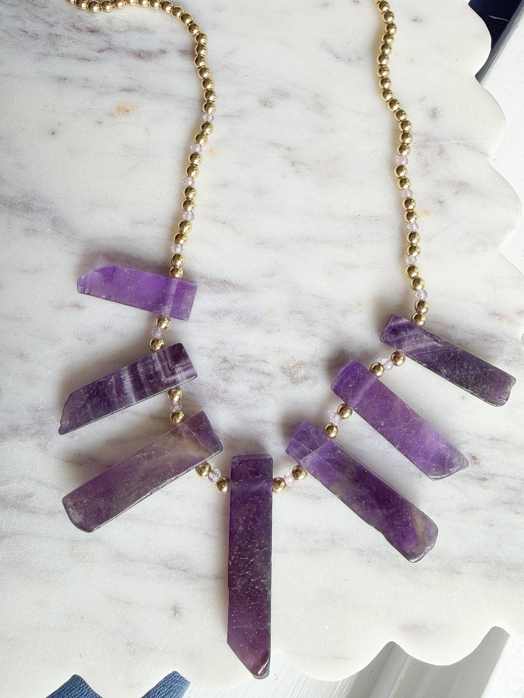 The Violet Crown Necklace
