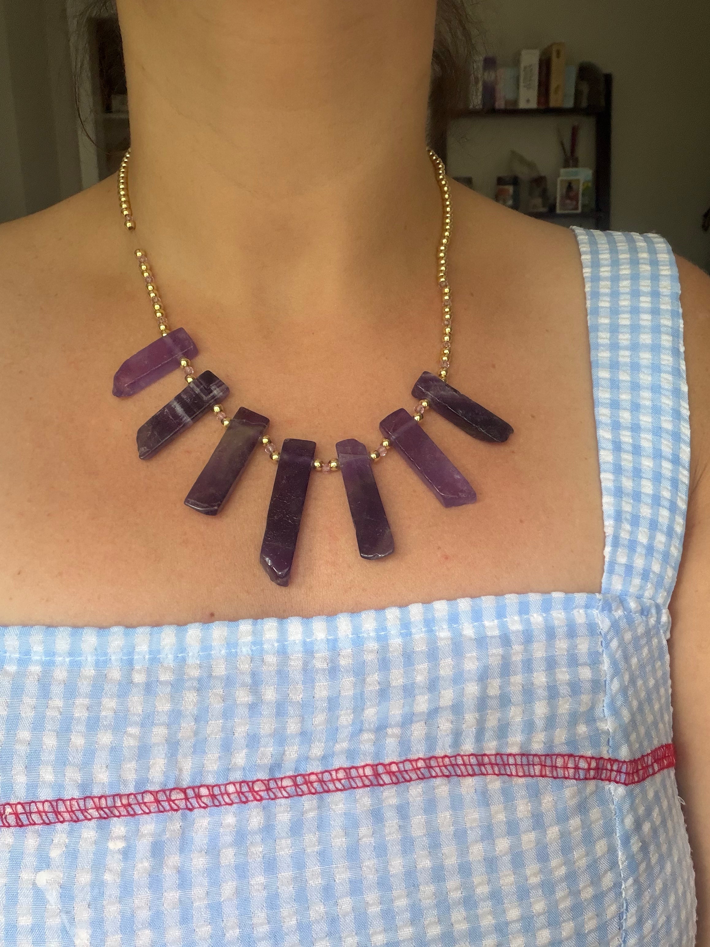 The Violet Crown Necklace
